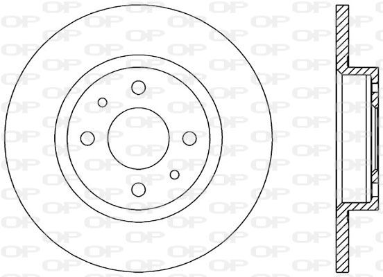 OPEN PARTS Тормозной диск BDA1145.10